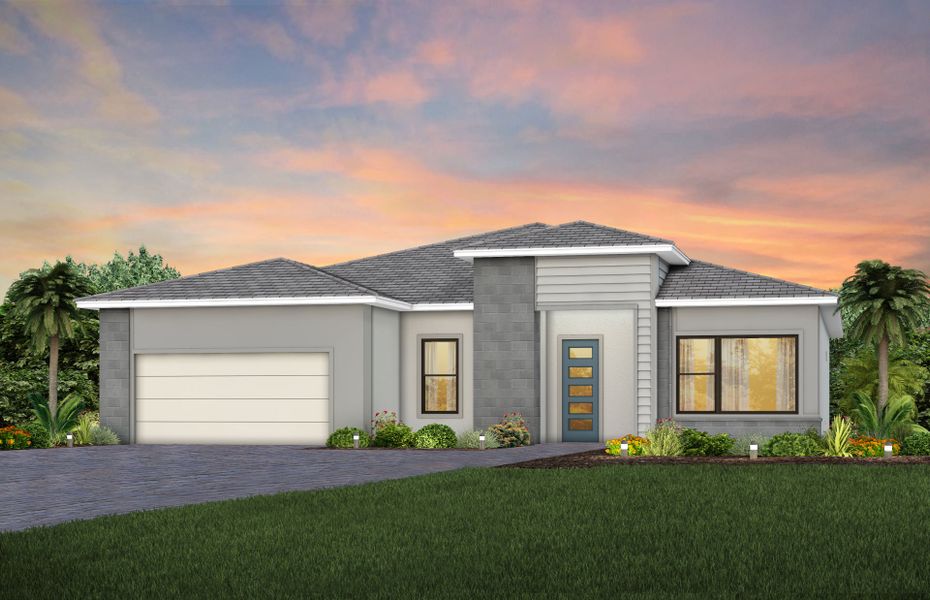 Exterior MD3 with stone