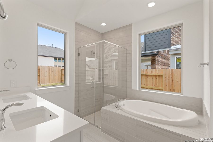 Furnished interior view inside a new home in Prominence, San Antonio (Image 15).