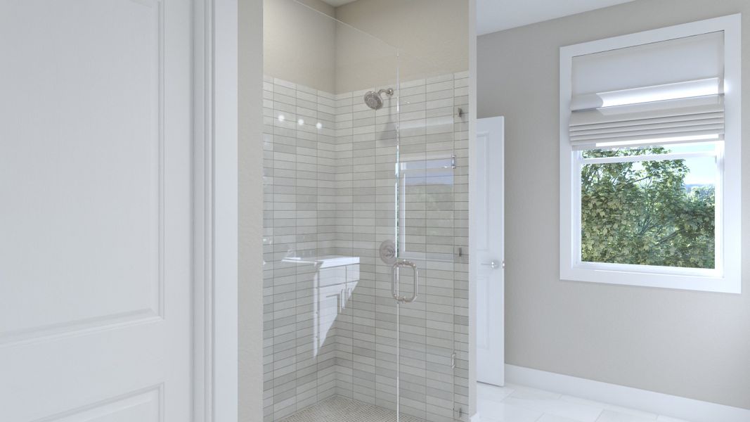 Representative interior finishes for a home built from the Vista by Risewell Homes in Cypress Bluff, Groveland (Image 14).