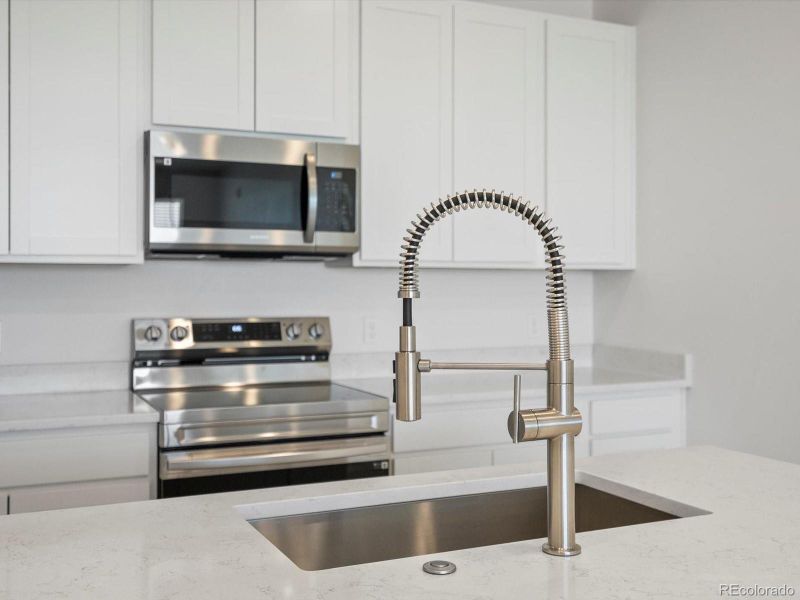 Close-up of interior finishes inside a home in Gateway Commons, Denver (Image 18).