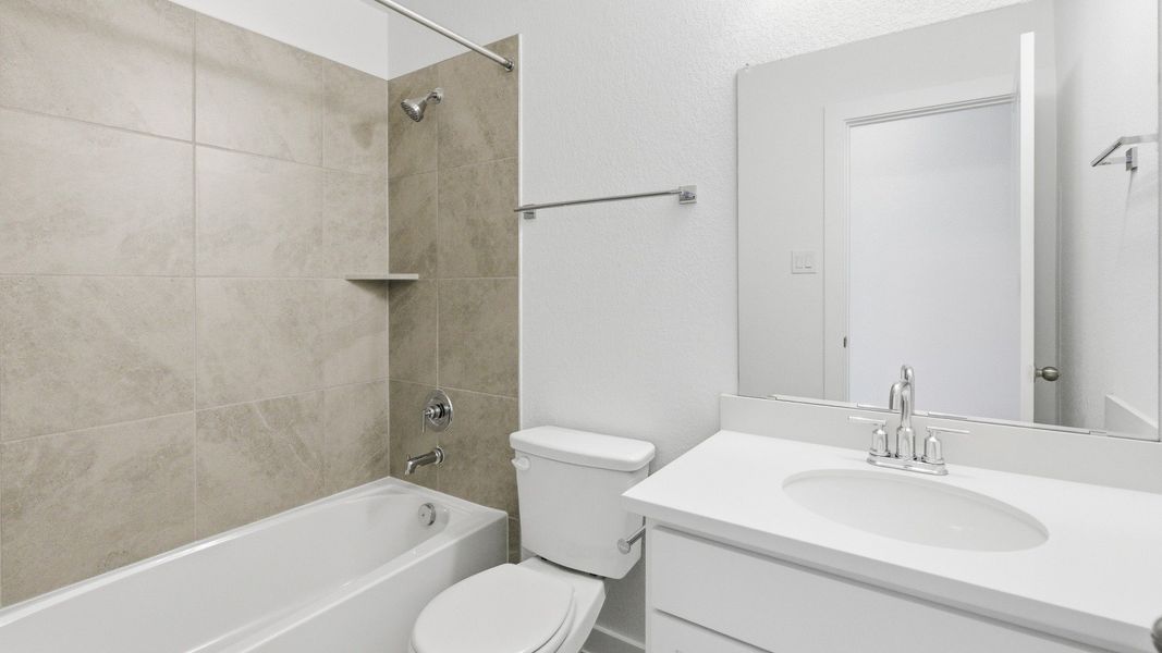 Furnished interior view inside a new home in Sky Ridge, San Marcos (Image 14).