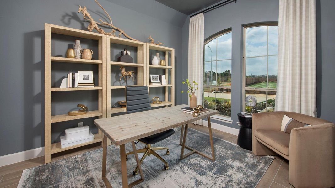 Furnished interior view inside a new home in Amira, Tomball (Image 9).