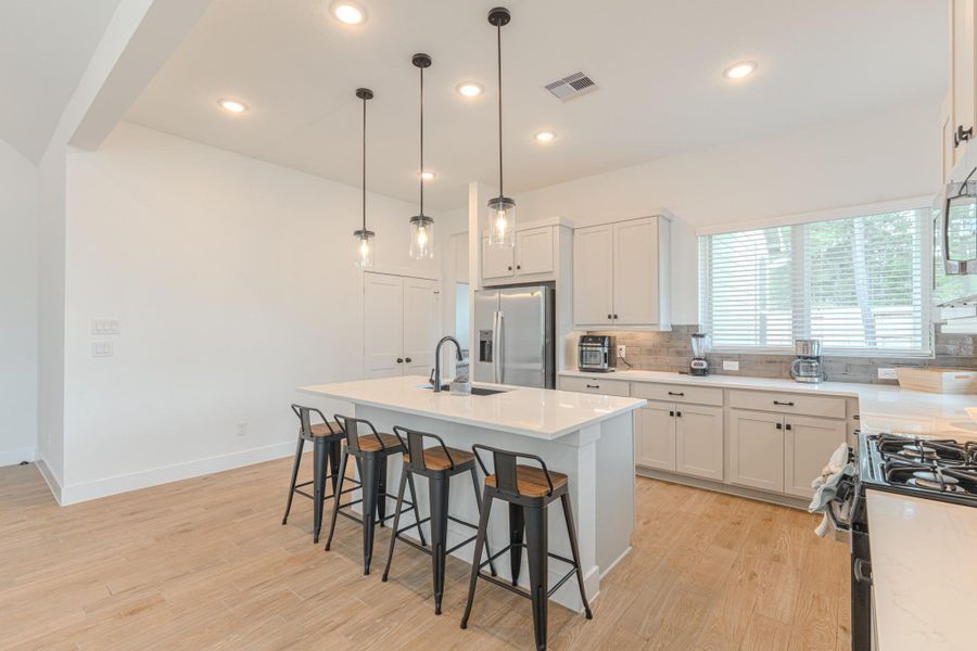 Furnished interior view inside a new home in The Woodlands Hills, Willis (Image 29).