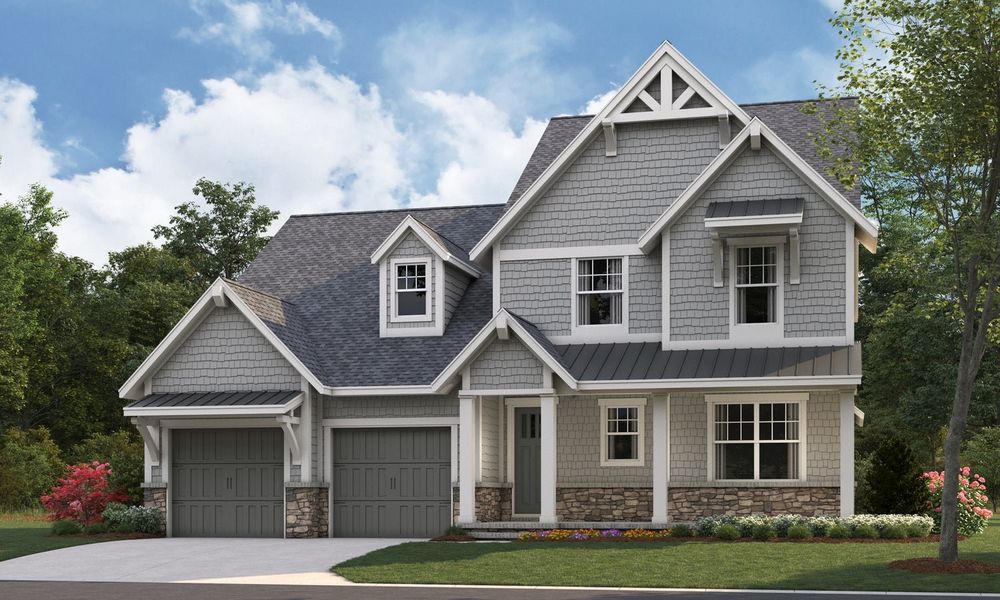 Representative exterior photo of a completed home built from the Marin by Classica Homes in McLean - Hunts Point, Belmont, NC (Image 39).