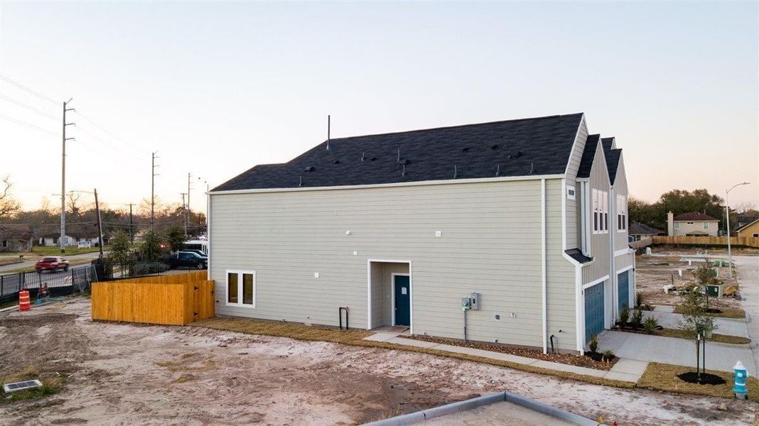 Exterior details and patio area of a home in , Houston (Image 3).