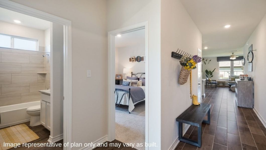 Representative furnished interior of a home built from the The Irvine by D.R. Horton in Brookstone Creek, San Antonio (Image 5). Representative furnished interior of a home built from the The Irvine by D.R. Horton in Brookstone Creek, San Antonio (Image 5).