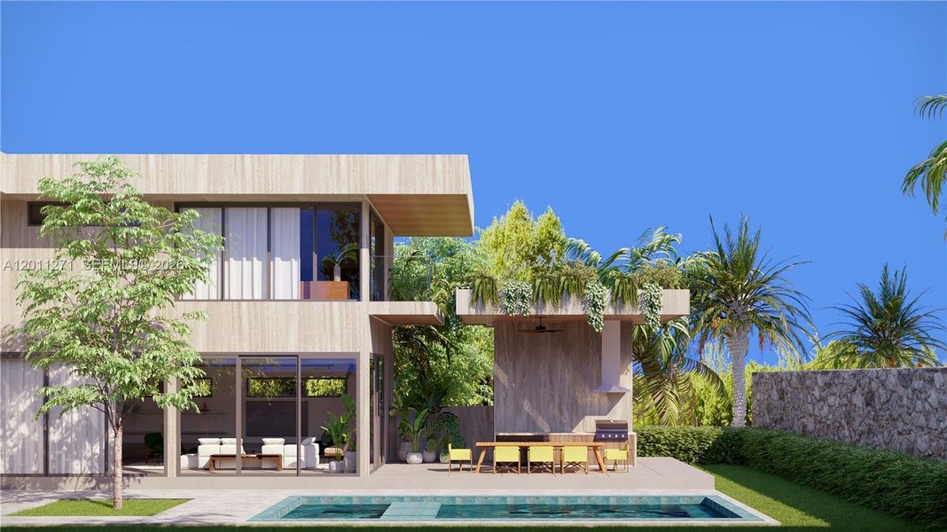 Exterior details and patio area of a home in , Miami (Image 30).
