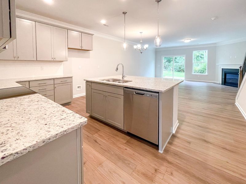 Furnished interior view inside a new home in Fairview Village Townhomes, Simpsonville (Image 6).
