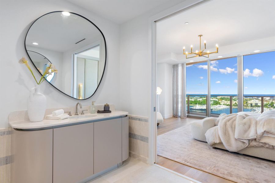 Furnished interior view inside a new home in , West Palm Beach (Image 35).