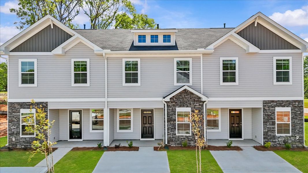 Representative exterior photo of a completed home built from the Palmetto II by McGuinn Homes in Clarke Townes, Anderson, SC (Image 31).