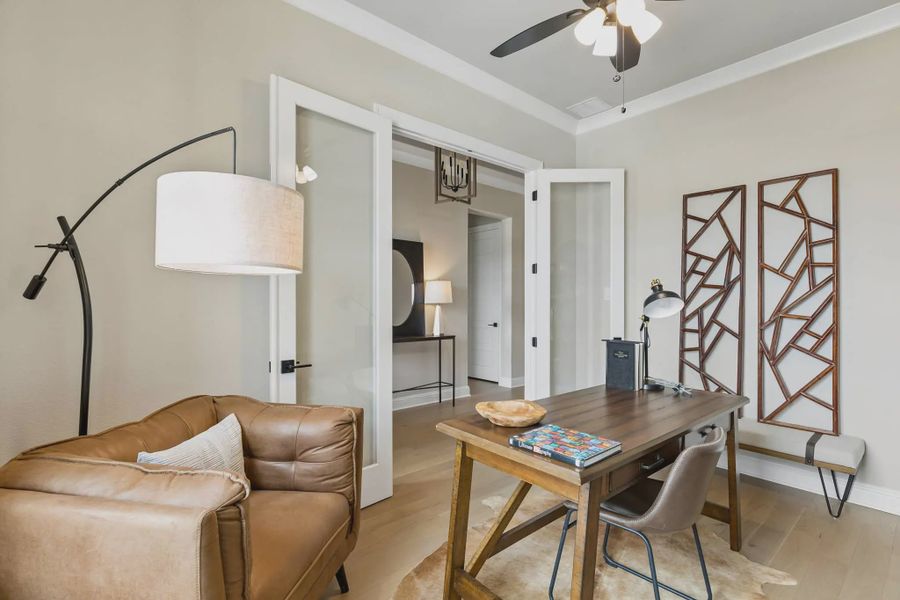 Furnished interior view inside a new home in Lakeview Heights, Azle (Image 5).