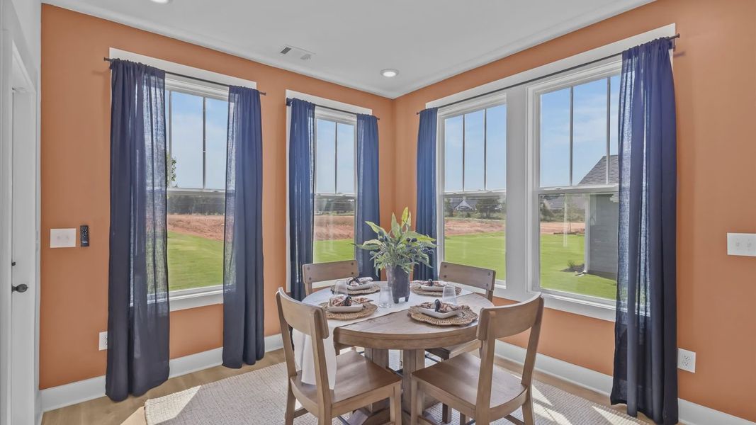 Furnished interior view inside a new home in Kayfield at Midway, Anderson (Image 7).