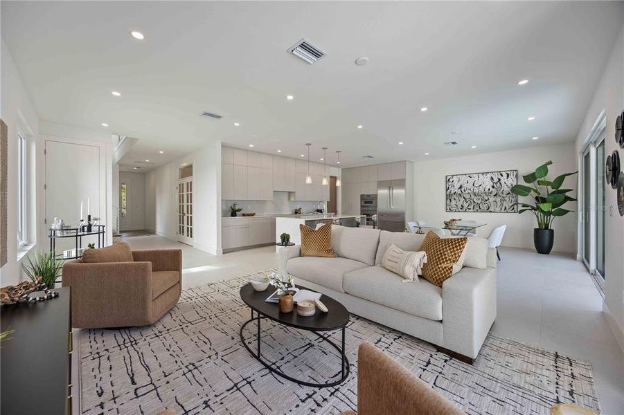 Furnished interior view inside a new home in , Sarasota (Image 19).