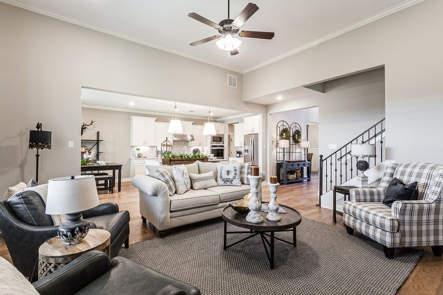 Representative furnished interior of a home built from the Bentley by Grant & Co in Manor at Hall Creek, Arlington (Image 30).
