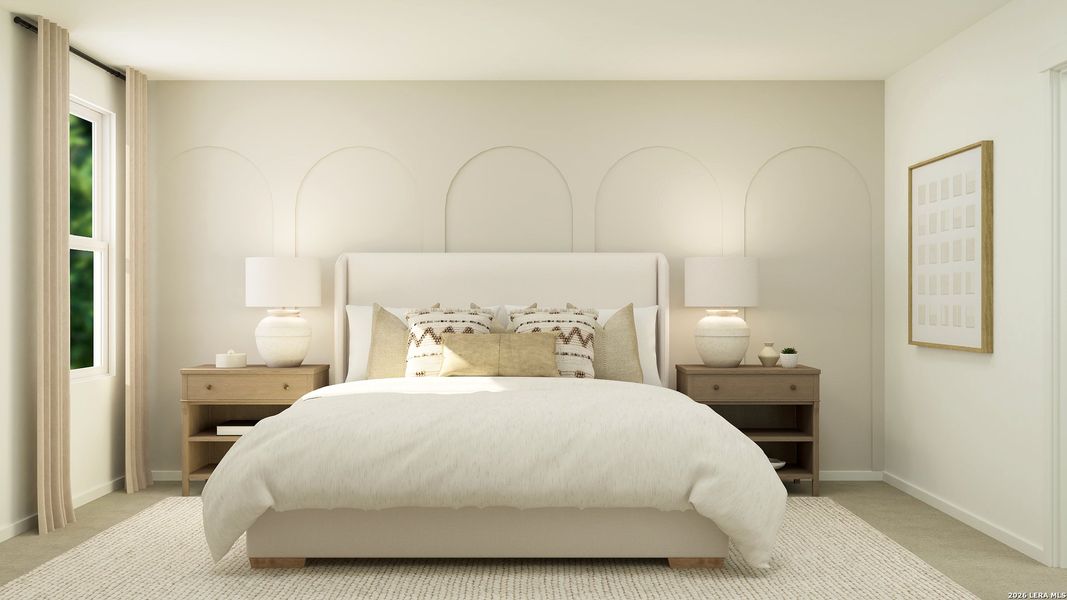 Furnished interior view inside a new home in Willow Point, San Antonio (Image 26). Furnished interior view inside a new home in Willow Point, San Antonio (Image 26).