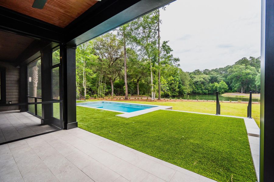 Exterior details and patio area of a home in , Johns Island (Image 54).