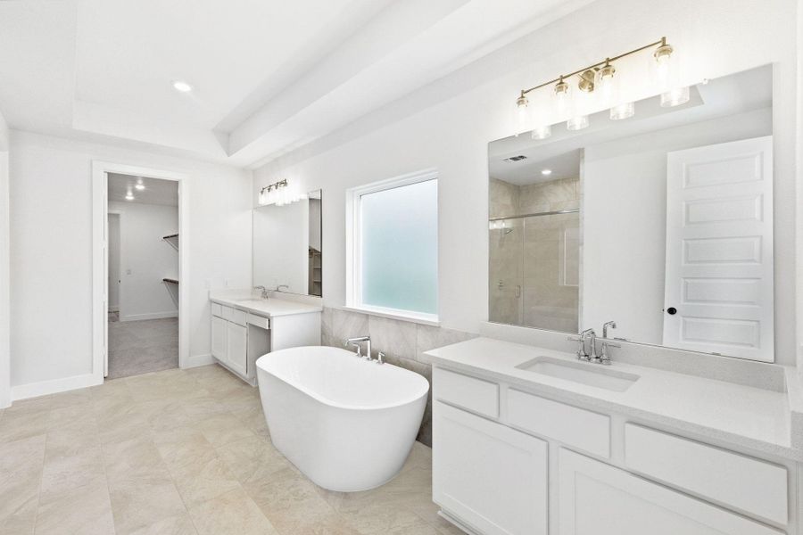 Furnished interior view inside a new home in The Colony, Bastrop (Image 5).