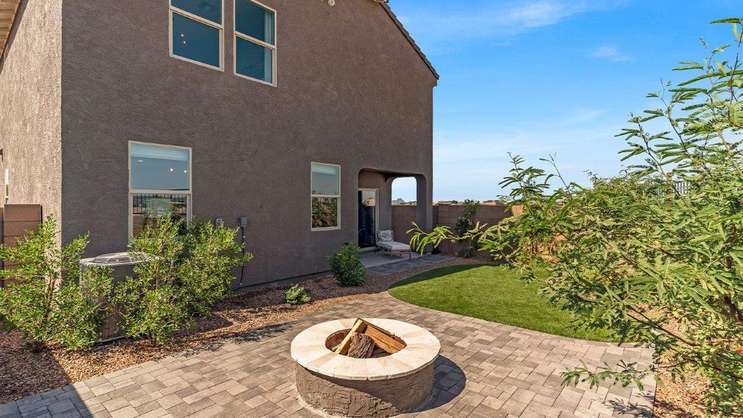 Exterior details and patio area of a home in Coronet at Gladden Farms, Marana (Image 30).
