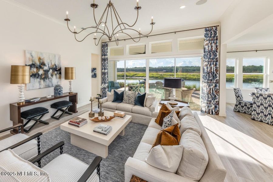 Furnished interior view inside a new home in Amelia National Country Club, Fernandina Beach (Image 13). Furnished interior view inside a new home in Amelia National Country Club, Fernandina Beach (Image 13).