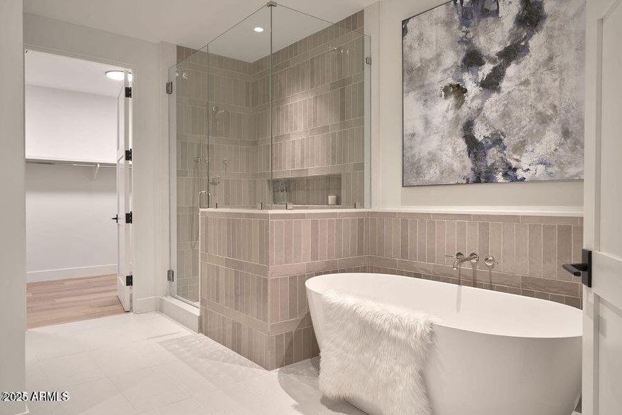 Spa Inspired Bath Rendering