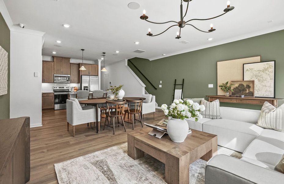 Representative furnished interior of a home built from the Landis by Pulte Homes in Mallard Park, Charlotte (Image 12).