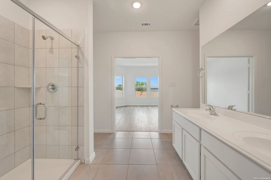 Furnished interior view inside a new home in Mesquite Ridge, San Antonio (Image 5).