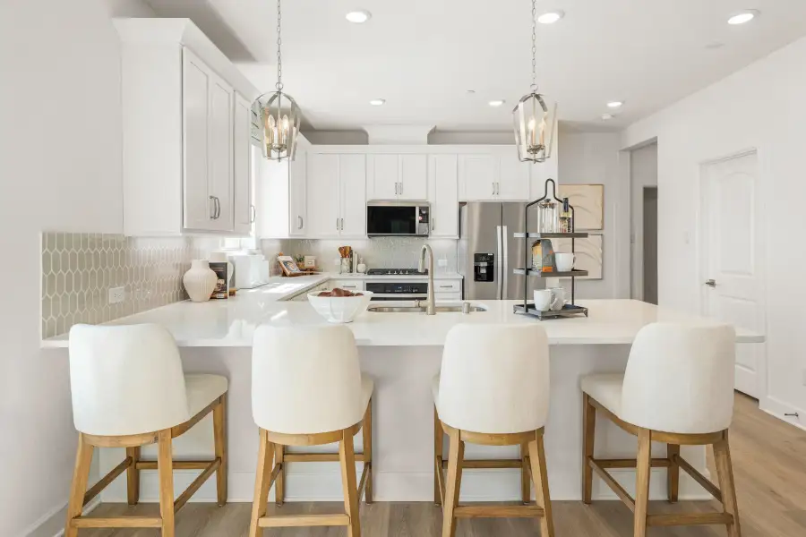Furnished interior view inside a new home in Waterbend, Euless (Image 6).