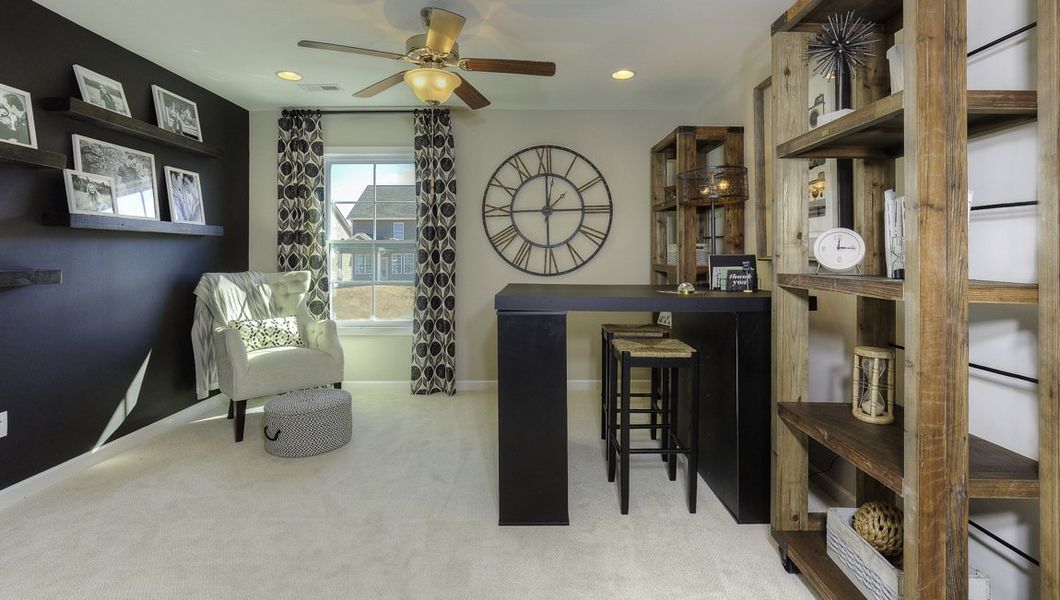 Representative furnished interior of a home built from the Verwood by D.R. Horton in Chumley Estates, Reidville (Image 27).