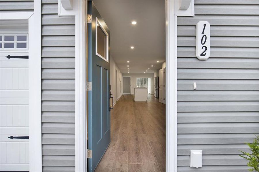 Exterior details and patio area of a home in Cobblestone at East Argent, Hardeeville (Image 2).