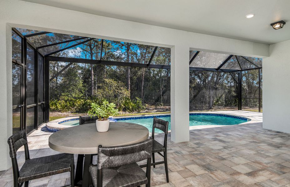 Exterior details and patio area of a home in Vida's Way, Wesley Chapel (Image 2). Exterior details and patio area of a home in Vida's Way, Wesley Chapel (Image 2).