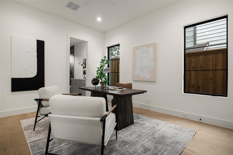 Furnished interior view inside a new home in , Dallas (Image 6). Furnished interior view inside a new home in , Dallas (Image 6).