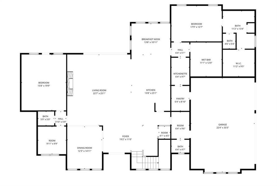 2D floor plan layout of this home in , Buford, GA (Image 5).