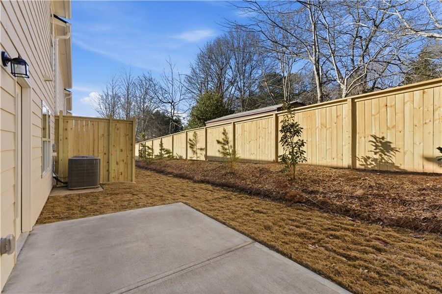Exterior details and patio area of a home in Silver Leaf, Dawsonville (Image 3).