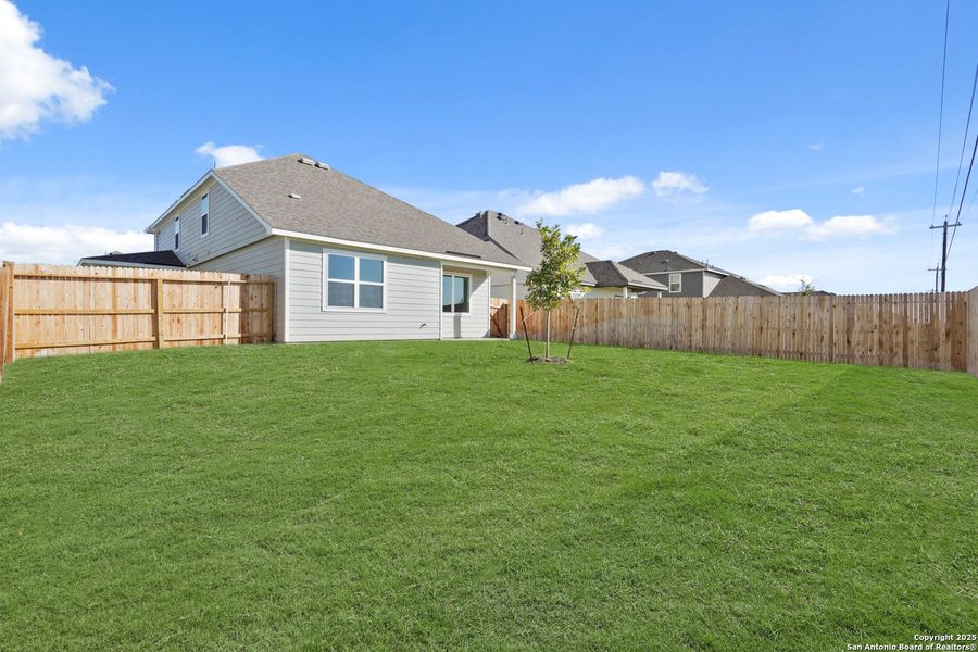 Exterior details and patio area of a home in Swenson Heights, Seguin (Image 4). Exterior details and patio area of a home in Swenson Heights, Seguin (Image 4).