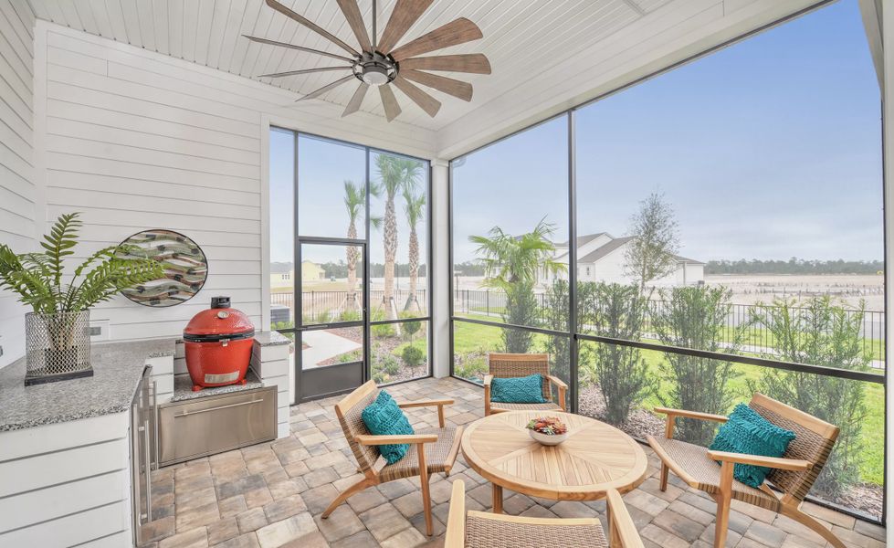 Exterior details and patio area of a home in Seven Pines, Jacksonville (Image 23).