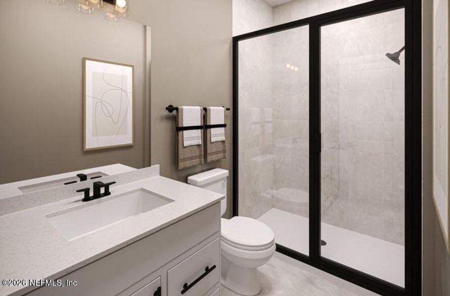 Furnished interior view inside a new home in Seminole Palms Single-Family Homes, Palm Coast (Image 7).