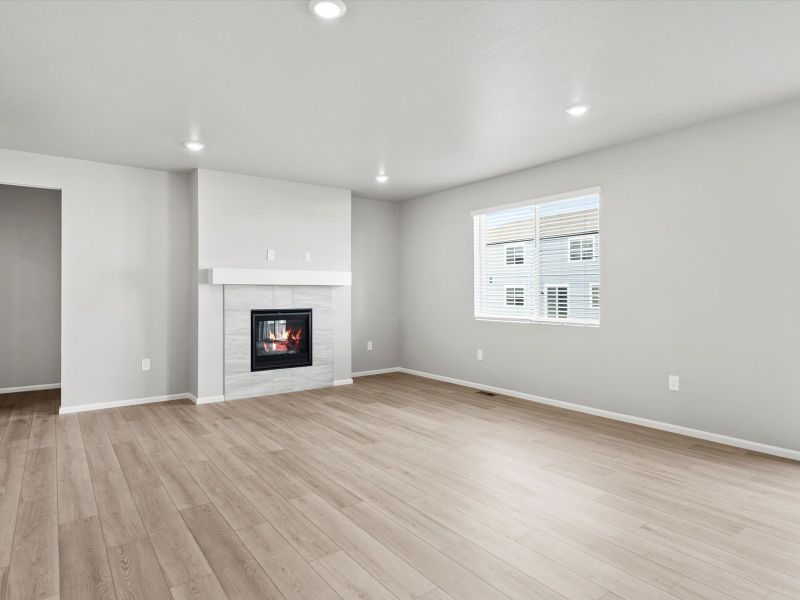 Spacious, unfurnished interior of a new home in Poudre Heights: The Alpine Collection, Windsor (Image 17).