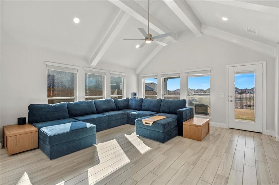 Furnished interior view inside a new home in The Grove, Midlothian (Image 9).