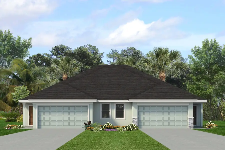 Representative exterior photo of a completed home built from the Pacific by Park Square Residential in Leela Reserve, Tavares, FL (Image 1). Representative exterior photo of a completed home built from the Pacific by Park Square Residential in Leela Reserve, Tavares, FL (Image 1).