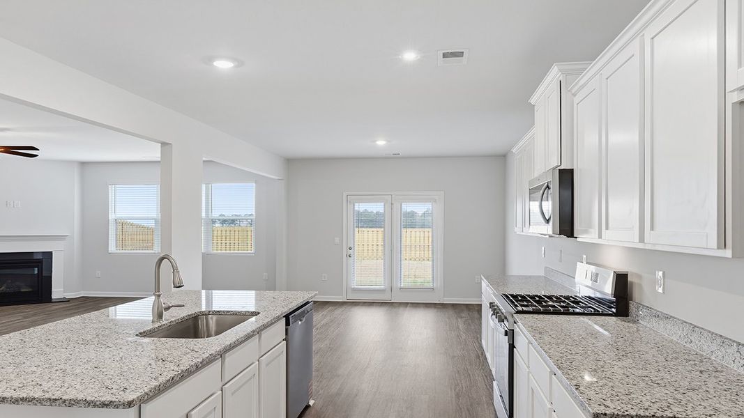 Furnished interior view inside a new home in Southwind Village, Evans (Image 4).