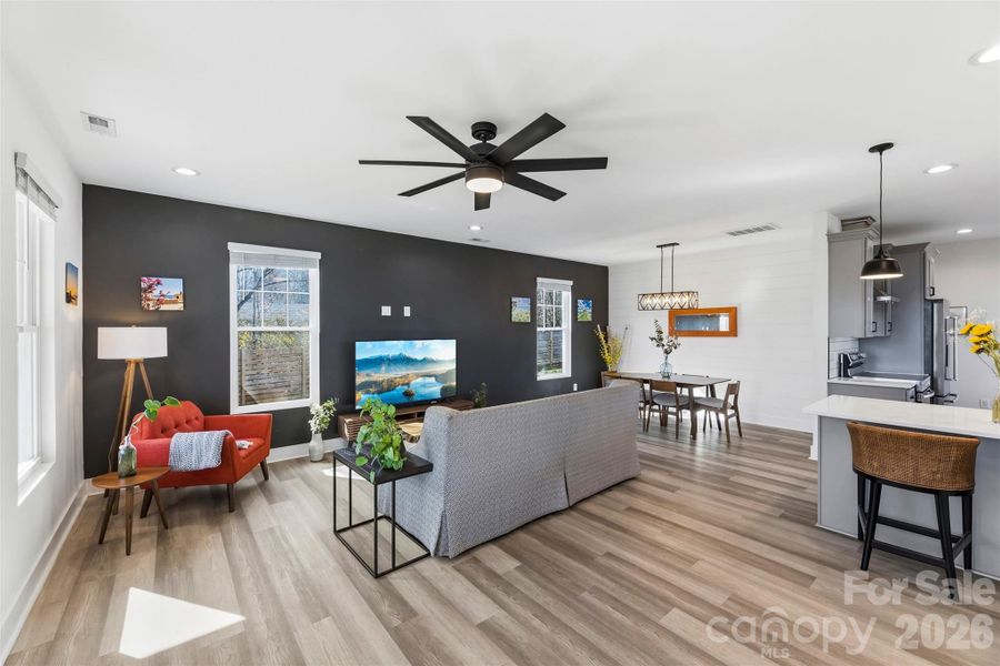 Living Room w Accent Wall Living Room w Accent Wall