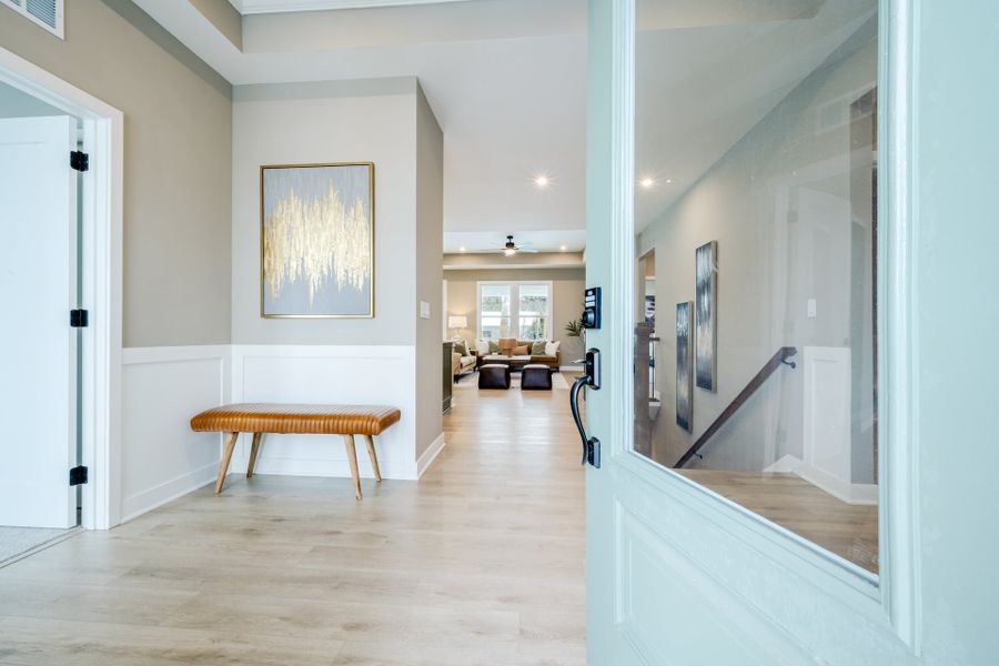 Representative furnished interior of a home built from the Morgan by Fischer Homes in Easton Park, Dallas (Image 3).