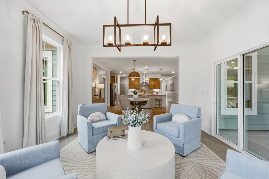 Representative furnished interior of a home built from the Carolyn II by Great Southern Homes in Carsons Landing, Angier (Image 39).