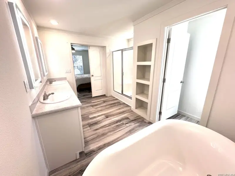 Furnished interior view inside a new home in , Lakehills (Image 8).