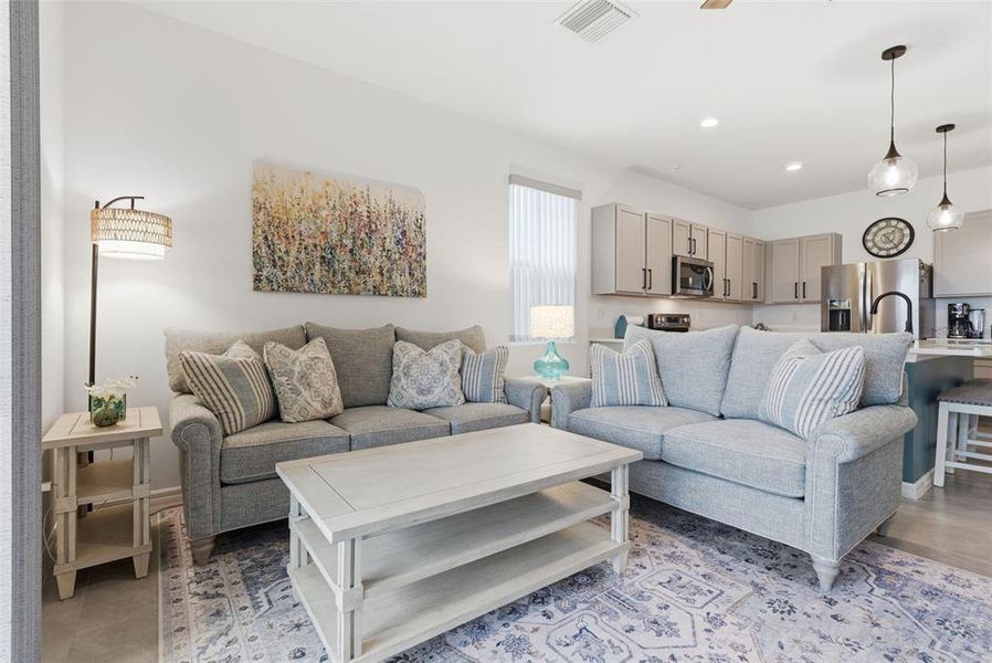 Furnished interior view inside a new home in , Apollo Beach (Image 13). Furnished interior view inside a new home in , Apollo Beach (Image 13).