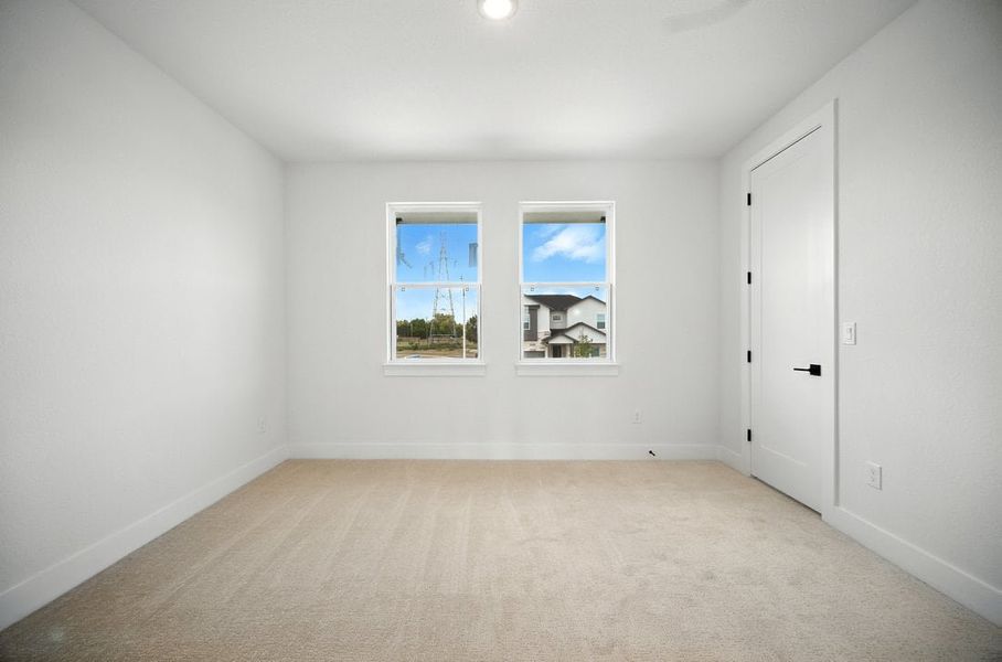 Spacious, unfurnished interior of a new home in Foxfield, Austin (Image 15). Spacious, unfurnished interior of a new home in Foxfield, Austin (Image 15).