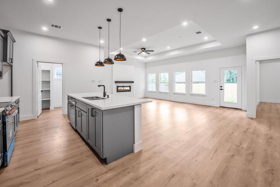 Furnished interior view inside a new home in , Montgomery (Image 17). Furnished interior view inside a new home in , Montgomery (Image 17).