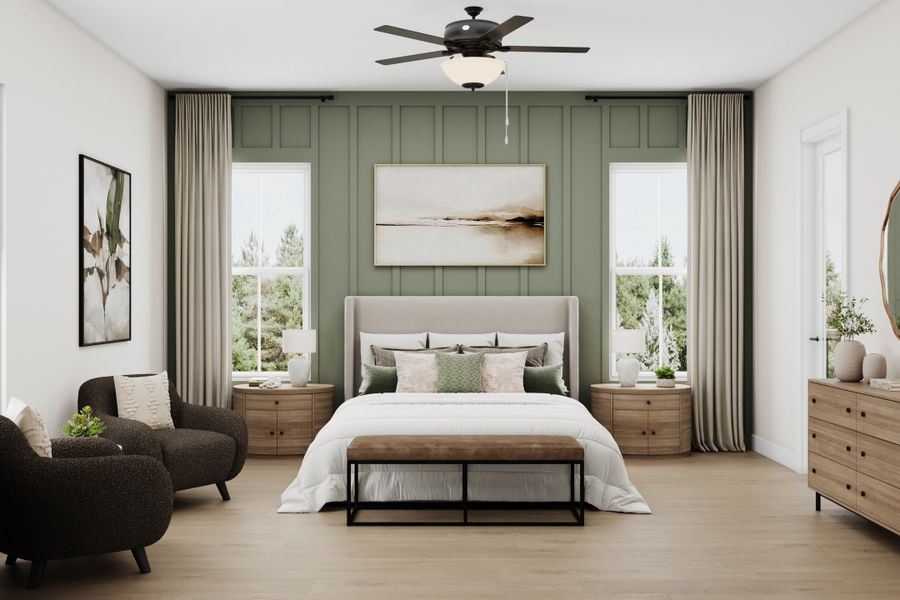 Representative furnished interior of a home built from the Toccoa by Beazer Homes in Estates at Daves Creek, Cumming (Image 9).
