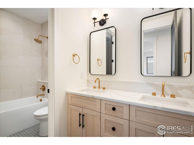 Upstairs bathroom for Bedrooms #2 and #3