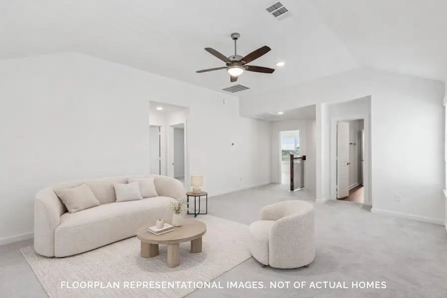 Furnished interior view inside a new home in Sorella, Tomball (Image 8). Furnished interior view inside a new home in Sorella, Tomball (Image 8).